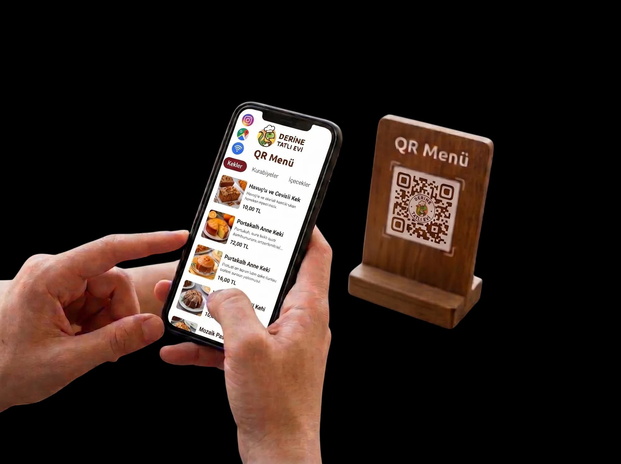QR menü ile dijital menü